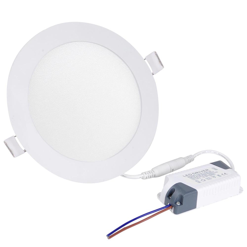 Ceiling Panel Light Dimmable Flat Downlight Recessed LED Fixture Ultra-thin Lamp 