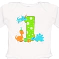 thumbnail image 4 of Inktastic Dinosaur First Birthday Party Boys or Girls Long Sleeve Baby Bodysuit, 4 of 5