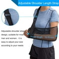 thumbnail image 6 of 1 Pcs Mesh Arm Shoulder Sling, Medical Shoulder Immobilizer for Shower, Adjustable Arm Brace for Torn Rotator Cuff Injury, Right Left Arm for Men Women, Shower Sling for Elbow, Wrist, Black, 6 of 9