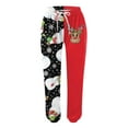 thumbnail image 3 of Mepaouo Christmas Sweatpants for Women Jogger Drawstring High Waist Baggy Sweat Trousers(Red,2XL), 3 of 4