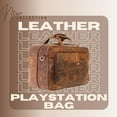 thumbnail image 6 of DreamController Genuine Leather PS5 Carrying Case | Gaming Bag with Detachable Adjustable Compartment for Accessories | Full Grain Leather Weekender Bag for Gaming Console | Vintage Brown Leather Bag, 6 of 6
