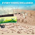 thumbnail image 4 of National Geographic Motorized Dinosaur 3D Puzzle - 50-Piece 3D T. Rex Wood Model Kit with Light-Up Motorized Display Base and 8 Light Sett, 4 of 6