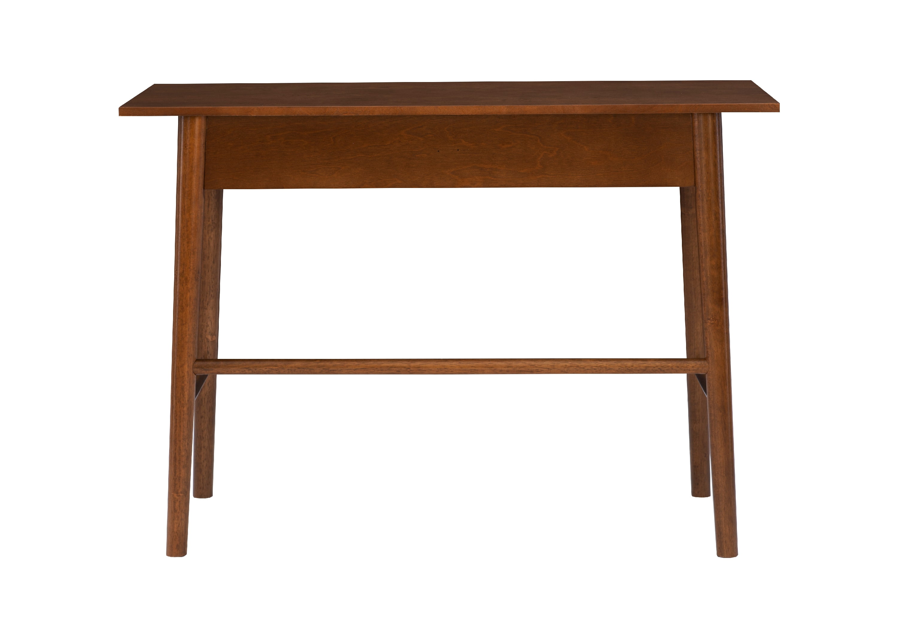 Linon Ashville 42" Single Drawer Mid-Century Writing Desk, Walnut