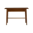 thumbnail image 3 of Linon Ashville 42" Single Drawer Mid-Century Writing Desk, Walnut, 3 of 15