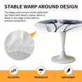 thumbnail image 6 of Blue Tulip Flower Elastic Fitted Round Table Cover Floral Waterproof Outdoor Tablecloth for Holiday Party, Picnic, Patio & Dining Fits Tables Up to 45"-54", 6 of 8