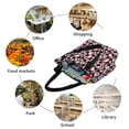 thumbnail image 6 of Vsdgher French Bulldog1 print Reusable Shopping Grocery Bags for Women Shopping with Pouch Foldable Pouch Lightweight Polyester Fabric, 6 of 6