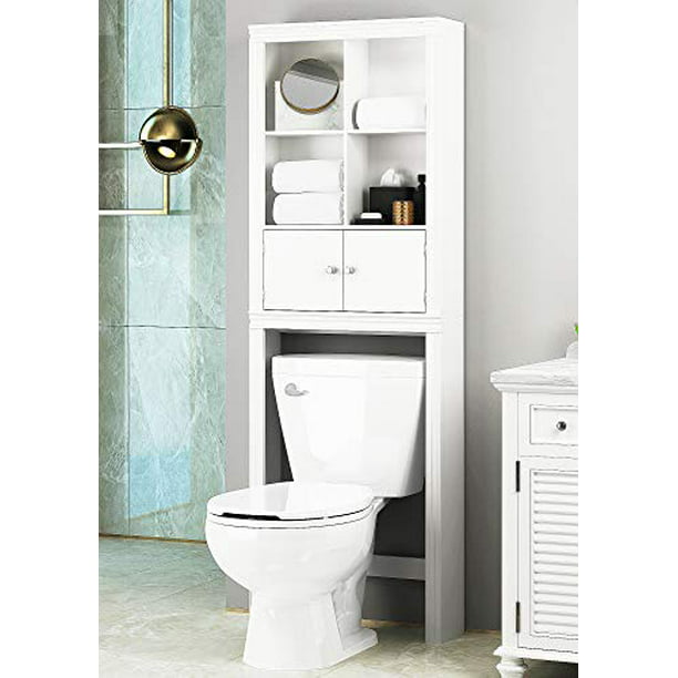 Spirich Home Bathroom Shelf Over The, Over Toilet Cabinet Storage
