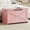 pink, variant on Wooden Storage Bench with Safety Hinge, 30" Storage Chest, Easy Assembly, Large Toy Chest for Entryway, Living Room, Bedroom