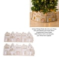 thumbnail image 3 of Gingerbread House Xmas Tree Collar, LED Lighted Christmas Tree Collar for Festive Home Decor Indoor Xmas Party 2 AA Batteries Not Included, 3 of 7