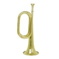 thumbnail image 2 of Milaget Blowing Bugle Brass Instrument 12.8" Easy Handling Musical Instrument Cavalry Trumpet for Show Performances Training Festival, 2 of 9