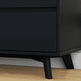 thumbnail image 4 of Max & Lily Solid Wood Scandinavian 3 Drawer Dresser, Black, 4 of 8