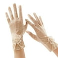 thumbnail image 2 of Helii Women's Summer Lace Gloves Thin Ice Silk Driving Gloves UV Protection Touch Screen Non-Slip Sun Block Mittens, 2 of 7