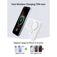 thumbnail image 2 of Cargador portátil inalámbrico Mavulo 2 en 1 12000mAh para iPhone, 2 of 7