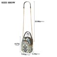 thumbnail image 2 of FORMRS Crossbody Bag for Women Quilted Travel Shoulder Cell Phone Purse with Chain Strap Handbag, Blue Floral Pattern, 2 of 7