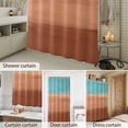 thumbnail image 6 of Shower Curtain Teal Orange Bathroom Curtains with Hooks, Waterproof Fabric Gradient Pure Color Bath Shower Curtains Set for Bathroom Bathtubs Decor 36x72 Inch, 6 of 9