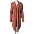 thumbnail image 3 of Women'S Long Cardigan Sweaters Chunky Open Front Oversized Slouchy Knit Fall Trendy Coatigan Jackets Pink XL, 3 of 5