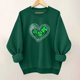 thumbnail image 1 of Uootdi Oversized St Patricks Day Sweatshirts for Women Irish Saint Pattys Shamrock Crewneck Long Sleeve Shirts Holiday Trendy Pullover Tops Gift, 1 of 6