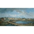 thumbnail image 2 of Elias Martin 18x11 Gold Ornate Wood Frame and Double Matted Museum Art Print Titled - View of Stockholm V, 2 of 4