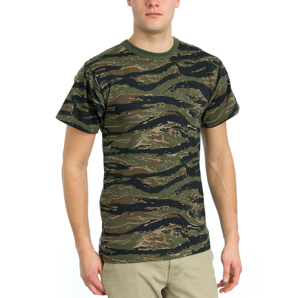 Americana - Rothco Men's Camo T-Shirt, Tiger Stripe Camo, Large ...