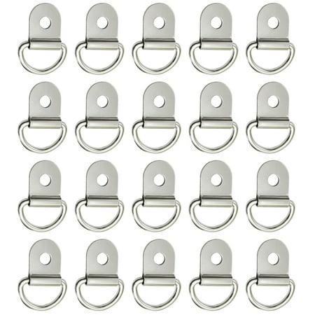 

ZPAQI 20Pcs Lashing D Ring Tie Down Anchors Heavy Duty Steel For Cargo Trailer Boat