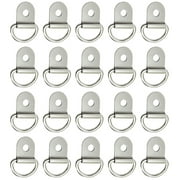 CHAOMA 20Pcs Cargo Trailer Surface Mount Tie-Down D-Rings for Jeep Wrangler High Quality Truck Tie Downs Anchors