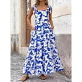thumbnail image 6 of PRETTYGARDEN Women Dresses Summer Floral Sleeveless Maxi Dress Casual Spaghetti Strap Tiered Flowy Beach Long Dress, 6 of 8