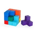 thumbnail image 4 of Bloques de construcción, cubos de construcción mágicos, juguetes, cubos de construcción, juegos para bebés, cubo antiestrés, construcción para niños adultos, 4 of 5