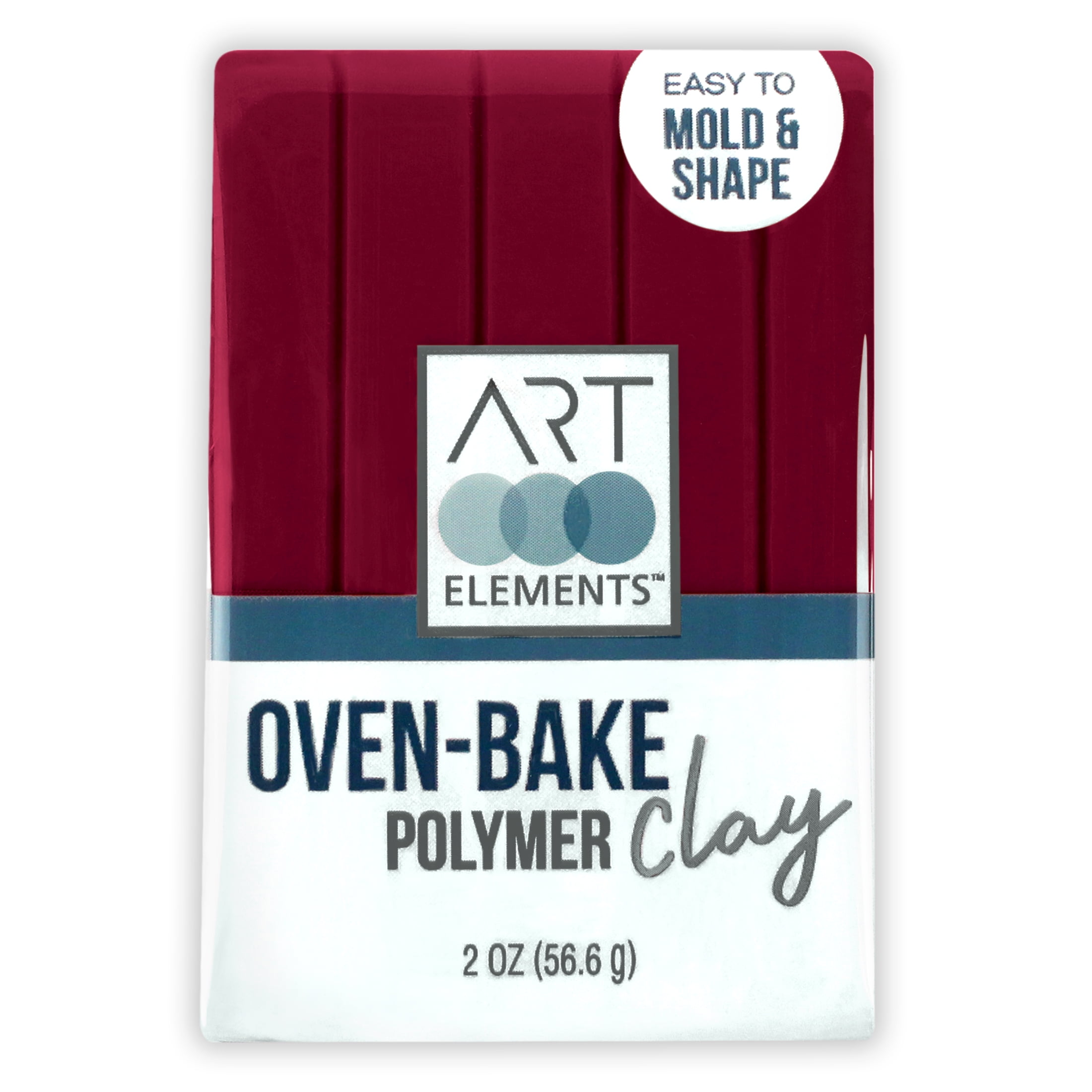 (2 pack) ArtSkills - Art Elements Oven Bake Polymer Clay, 2oz, Merlot