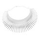 thumbnail image 3 of Collar de babero de declaración de estilo Sunnimix Gargantilla plata, 3 of 7
