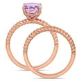 thumbnail image 4 of Everly Women's Amethyst 14k Rose Gold Bridal Set, 4 of 8