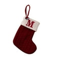 thumbnail image 2 of WREESH Christmas Stockings Christmas Decorations Christmas Letter Printed Stocking Wool Pendant Christmas Decorations Gift Bag M, 2 of 3