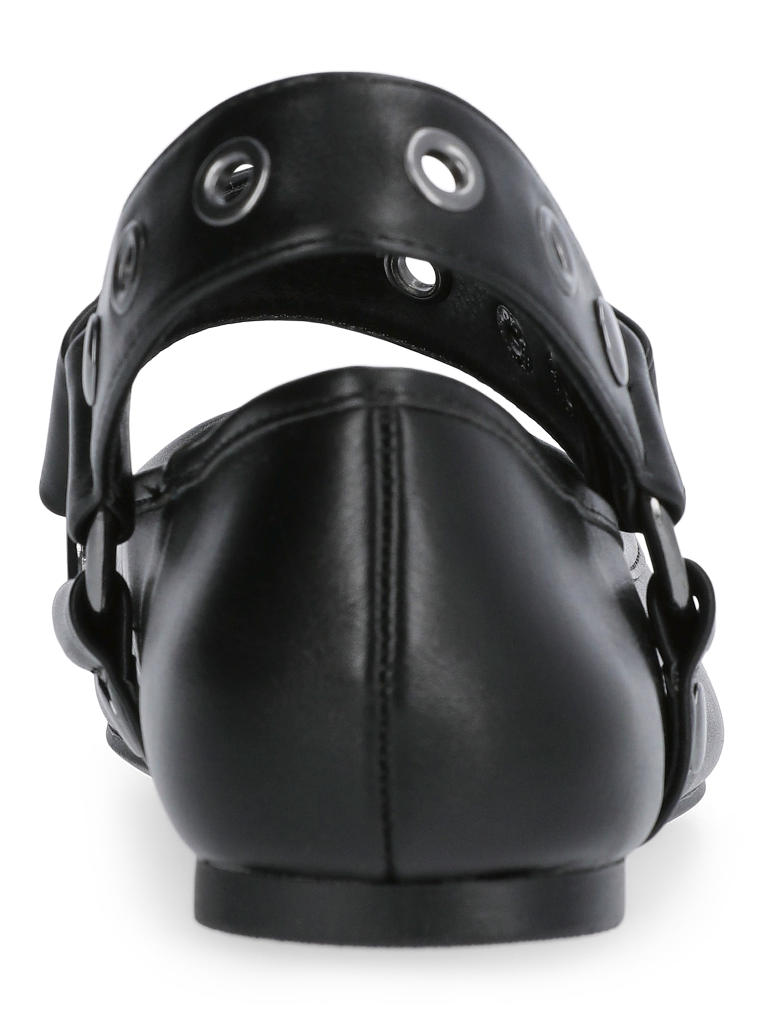 Scoop Women's Faux Leather Moto Maryjane Flats