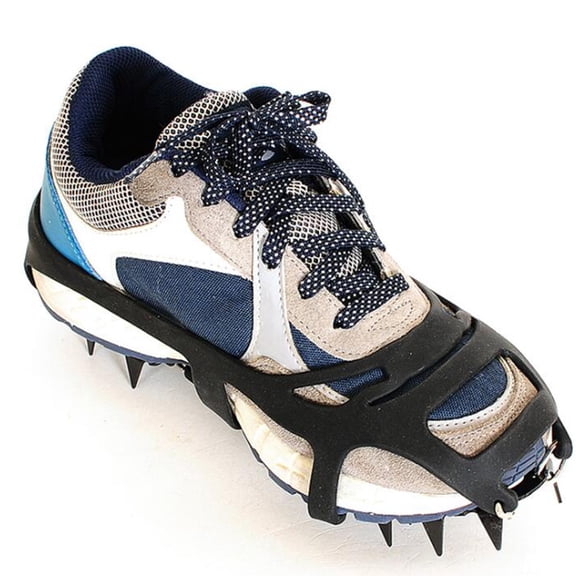 ROMANSENTIAL 1 Pair Shoe Crampons for Snow and Ice with 18 Teeth Size for Outdoor Mountaineering