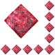 thumbnail image 2 of Jumpingount Pañuelo pequeño flexible hecho a mano sin costuras para la cabeza bufanda transpirable DIY artesanía anacardo moda Bandanas rojo Type1 NO1, 2 of 6