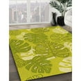 thumbnail image 2 of Ahgly Company Indoor Square Patterned Dark Yellow Green Area Rugs, 5' Square, 2 of 6