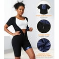 thumbnail image 4 of Vaslanda Waist Trainer Sauna Suit for Women Full Body Workout Sweat Suit Shirt, 4 of 7