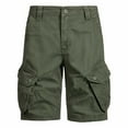 thumbnail image 2 of Coorders George Men’s & Big Men’s Cargo Shorts with Pockets, Mens Shorts Clearance, Army Green, M, 2 of 6