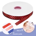 thumbnail image 6 of Grosgrain Ribbons 100 Yards 5/8 Inch Wine Red Gold Dots Ribbon for Crafts Gift Wrapping Wedding, 6 of 7
