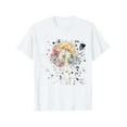 thumbnail image 2 of NAMTYQX Cute Summer Tops for Women Short Sleeve Gemustertes Print Trendy Plus Size Lightweight Crewneck Relaxed Fit Soft Ladies Tops and Blouses White Size M, 2 of 4