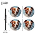 thumbnail image 2 of Personalized Wall Clock Non-Ticking Silent Clocks Battery Operated Round Clocks Decorative for Bathroom,Office-Oil Painting Of The Head Shot Of Jack Russell Terrier(10inch), 2 of 4