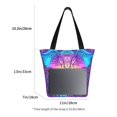 thumbnail image 4 of Kdxio Elephant in Tribal Style Women Reusable Grocery Bags Foldable Ripstop,Reusable Shopping Bags for Shopping,Gym,Gift, 4 of 7