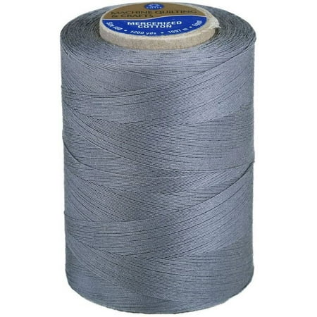 UPC: 0073650912610 | Coats Cotton Machine Quilting Solid Thread 1200yd-Slate