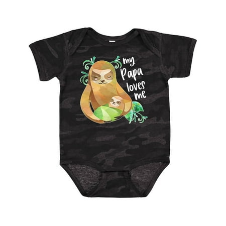 

Inktastic My Papa Loves Me Cute Sloth and Baby Gift Baby Boy or Baby Girl Bodysuit