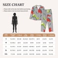 thumbnail image 4 of Fotbe Cute Dinosaur Pattern Long Sleeve Pajama Set for Women,Sleepwear Set,2-piece Loungewear Set,Soft PJs Comfy Nightwear with Pockets -Large, 4 of 7