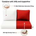 thumbnail image 6 of Outdoor Loveseat Cushion Set, 48 x 24, Water Repellent, Fade Resistant, Couch love seat, 6 of 6