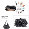 thumbnail image 2 of Purses and Handbags Women Tote Shoulder Top Handle Satchel Hobo Bags Fashion Washed Leather Purse…, 2 of 6