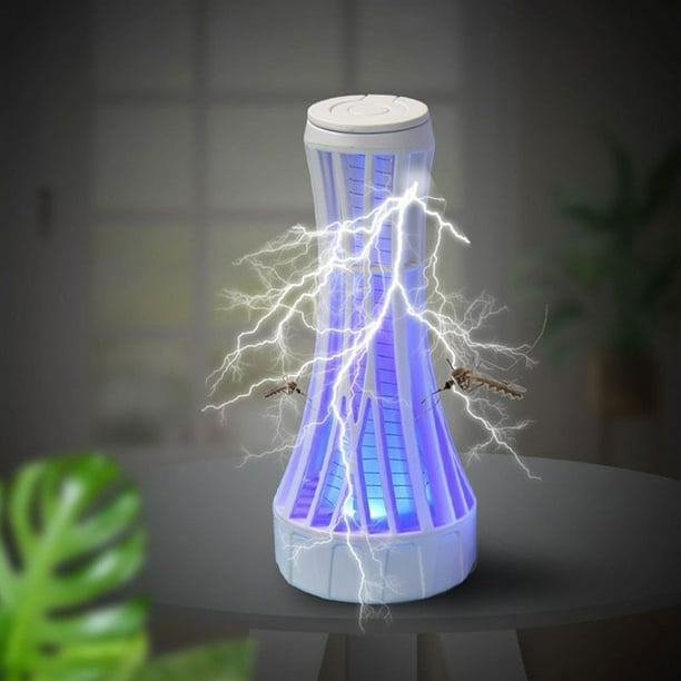Lámpara Led Antimosquitos con Trampa Repelente, Recargable Por Usb, para Baño, Cocina, Oficina y Dormitorio.