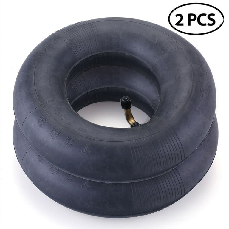 ECD Germany 4 x Ruote Carriola in Gomma Piena PU Antiforatura con Asse