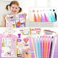 thumbnail image 4 of UUSUOO DIY Journal Kit for Girls,Journal Set for Girls Ages 8-12,100+Pcs Stationery Set with Stickers,Scrapbook & Diary Supplies Set,Journaling Art Crafts Kit,Christmas Gifts for Kids Age 8 9 10 +, 4 of 8