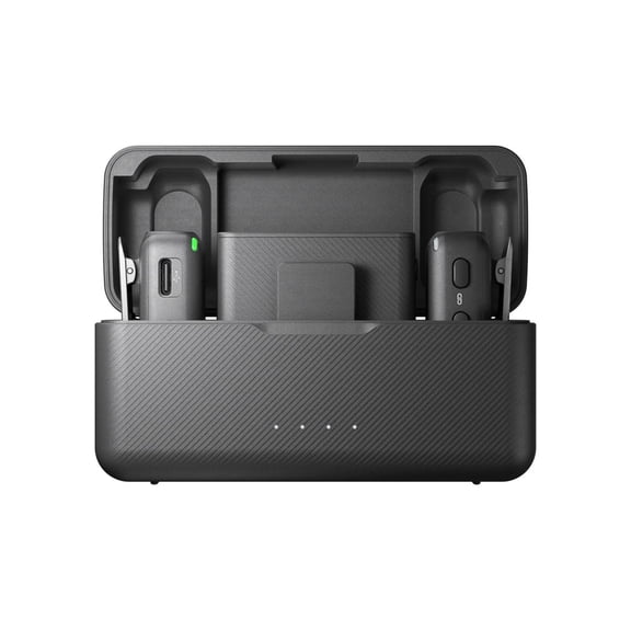 DJI Mic, micrófono lavalier con 2 transmisores y 1 Receptor, 15 Horas de batería con Estuche de Carg